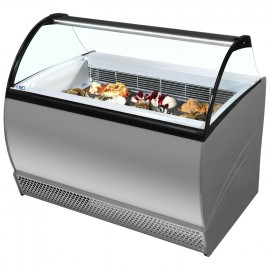 ISABELLA 10R LX Curved Glass Ice-cream Scoop Freezer