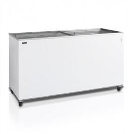 IC500SC 430lt Flat Sliding Glass Top Ice-Cream Freezer with Temperature Display