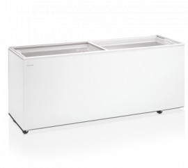 IC700SC 620lt Flat Sliding Glass Top Ice-cream Freezer with Temperature Display