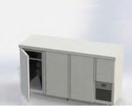 UFPTSD-2380-3.5 Stainless Steel Door Under Bar Fridge