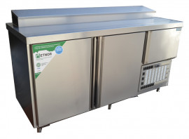 UFPBSD-1780-2.5 Stainless Steel Door Pizza Top Underbar fridge
